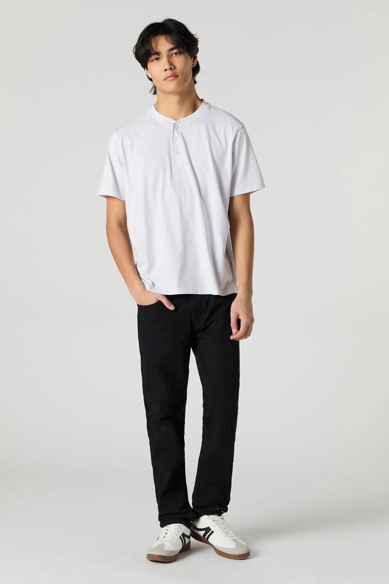 T-shirt Henley uni