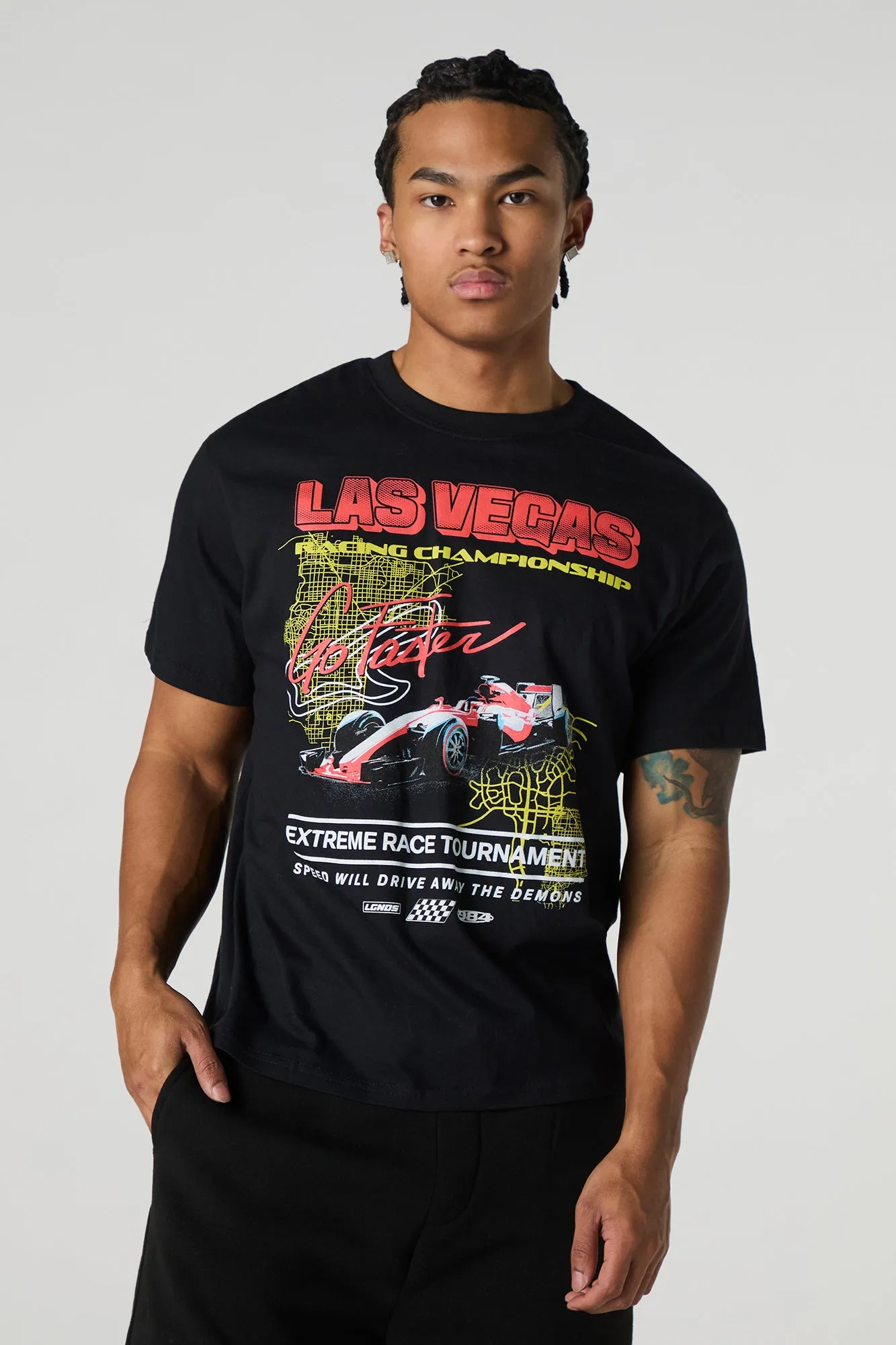 T-shirt à imprimé LA Racing