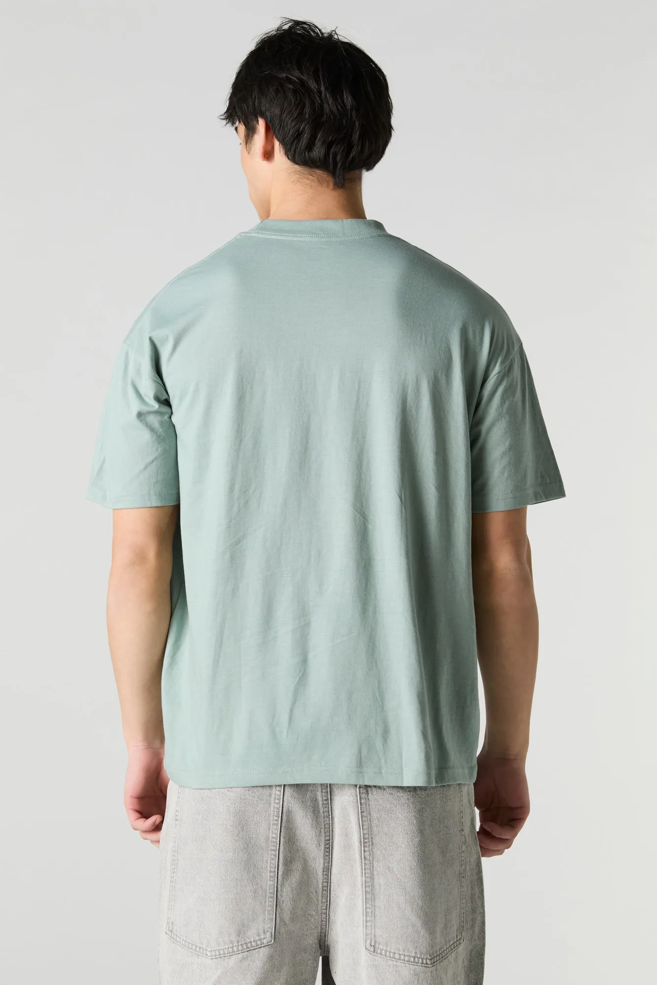 T-shirt ras du cou décontracté uni
