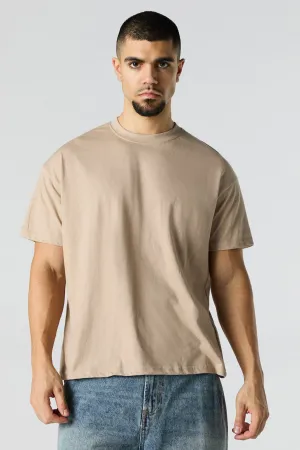T-shirt ras du cou décontracté uni