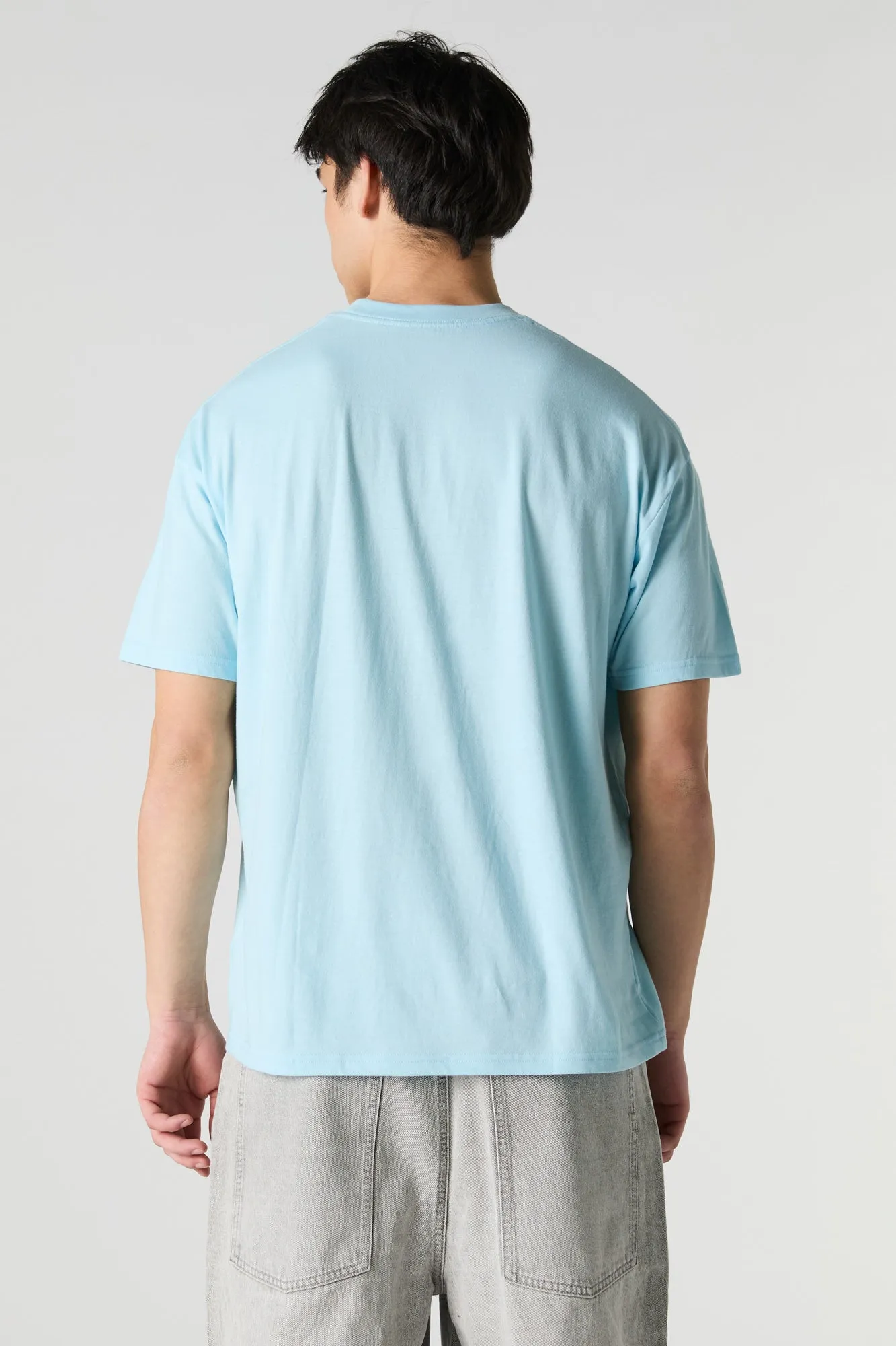 T-shirt ras du cou décontracté uni