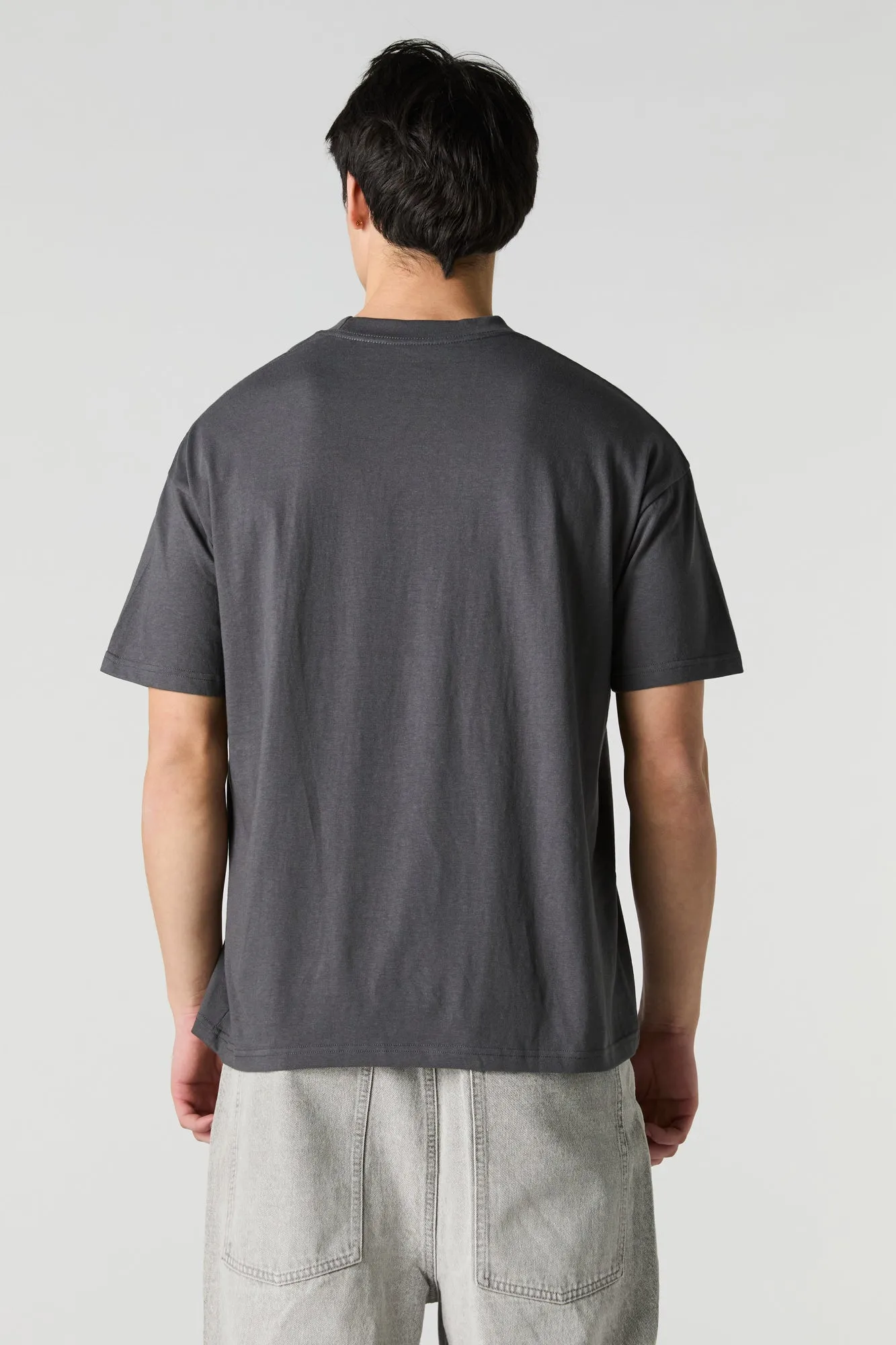 T-shirt ras du cou décontracté uni