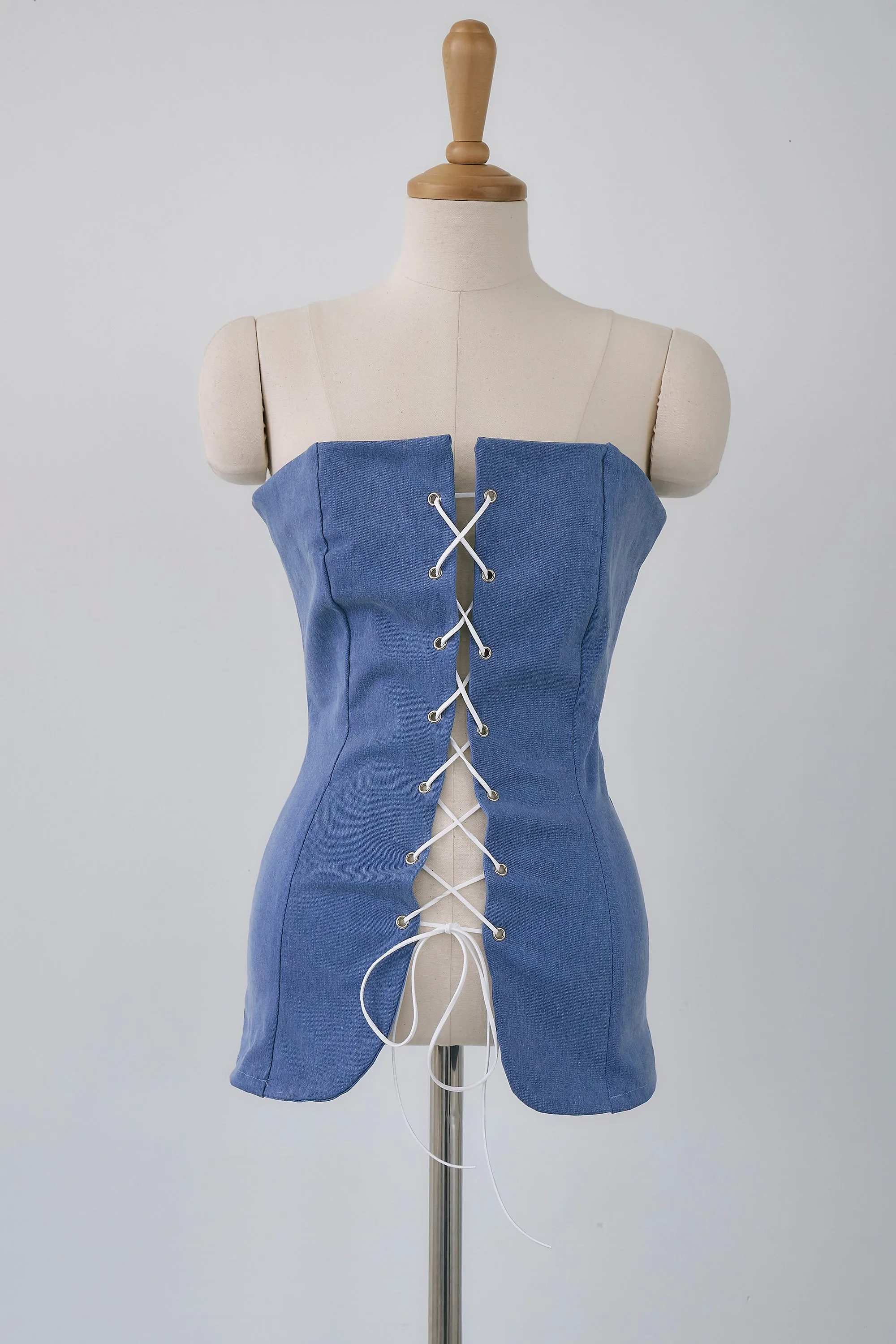 Talia Lace-up Top