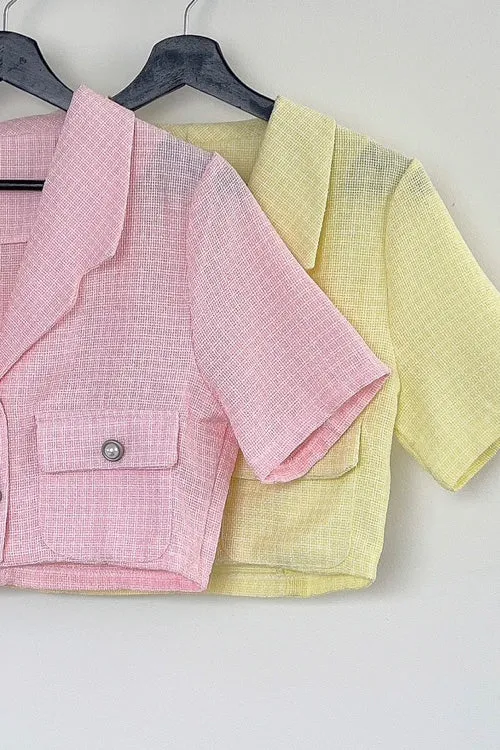 Talia Tweed Crop Jacket
