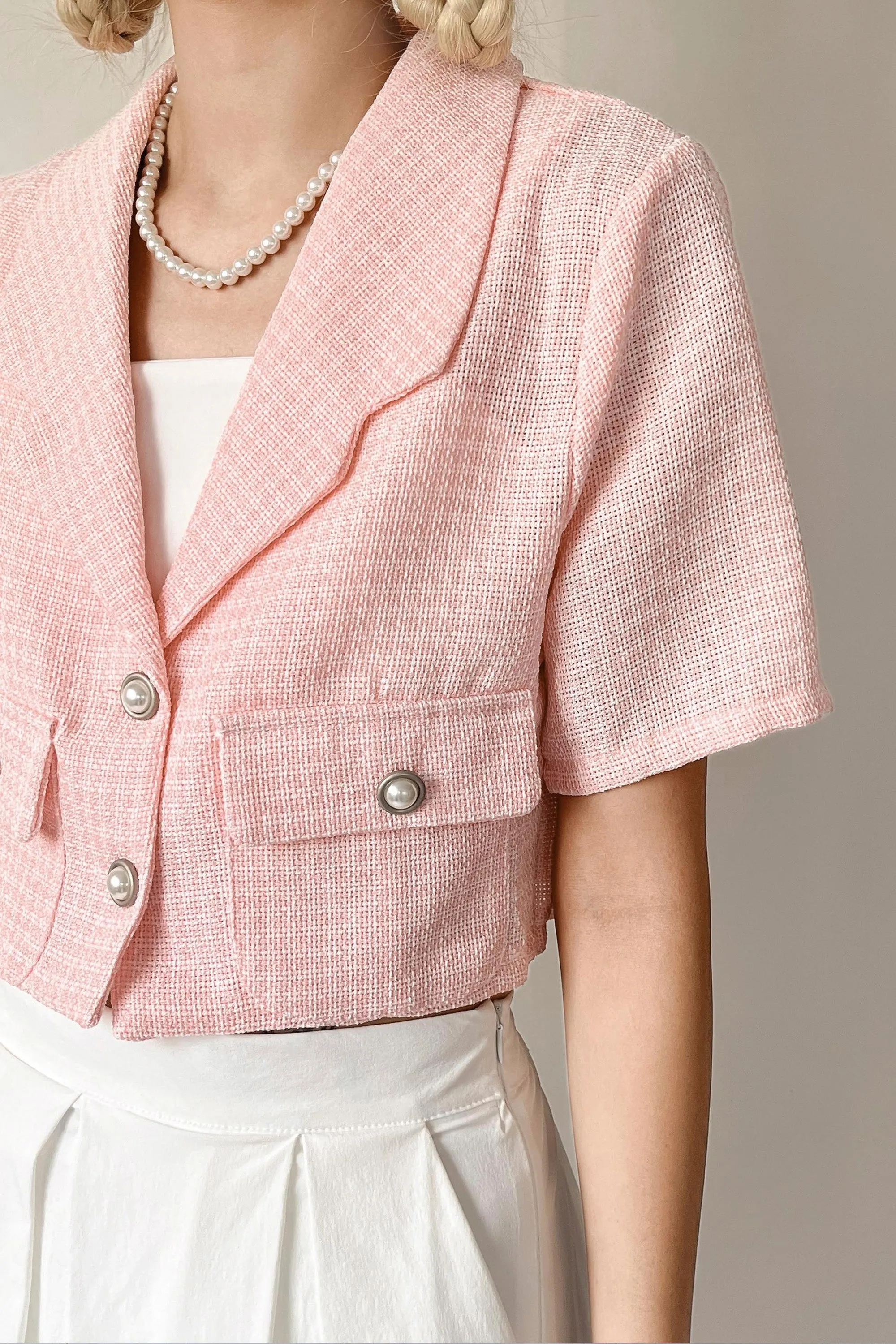Talia Tweed Crop Jacket