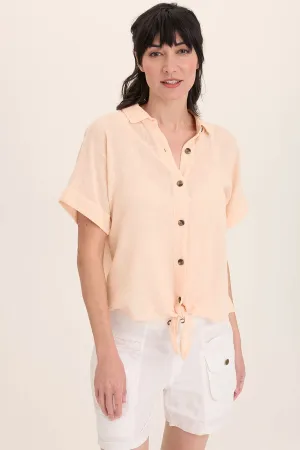 Teagan Gauze Tie-Up Top