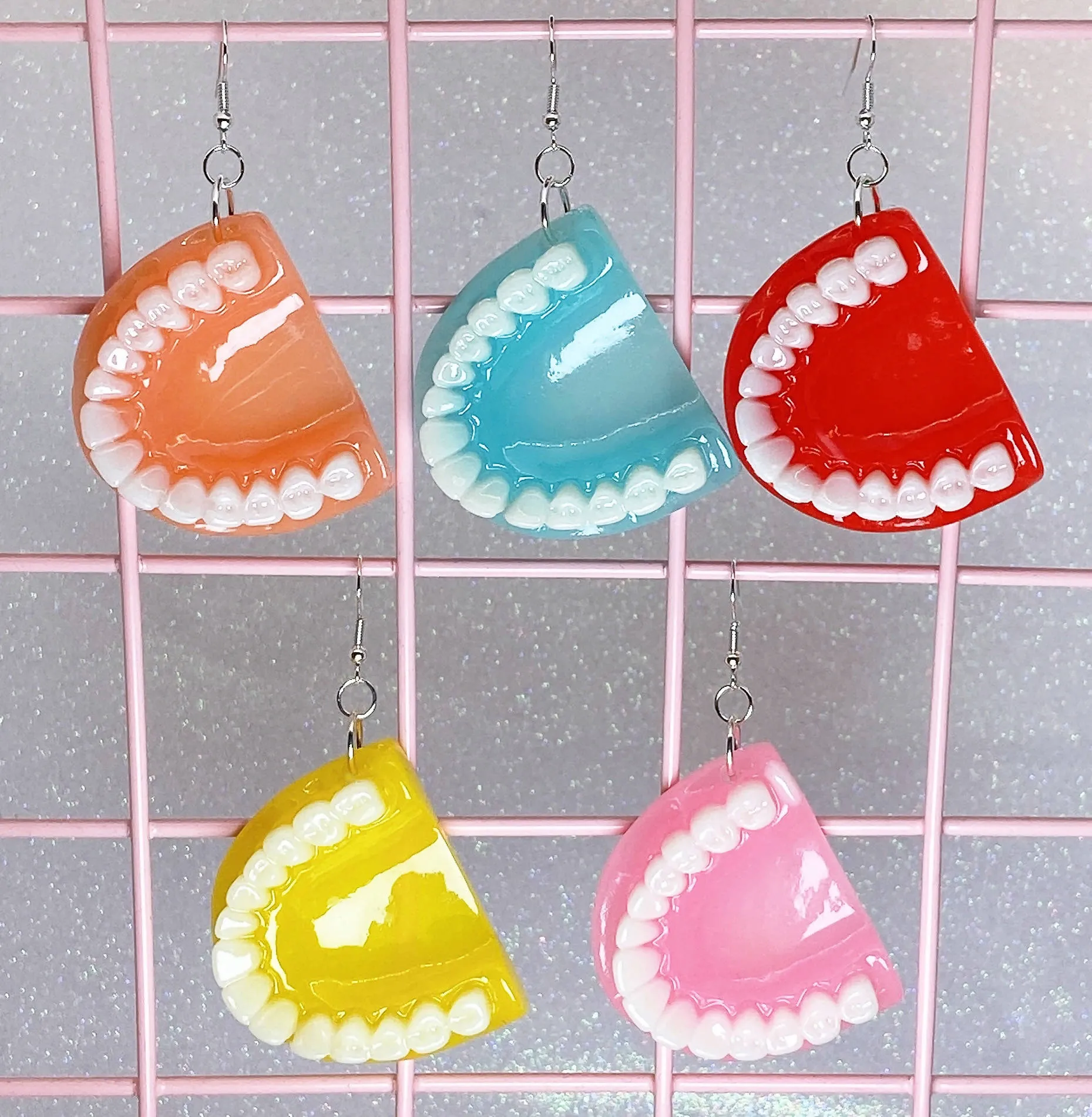 Teeth Earrings (5 Colors)