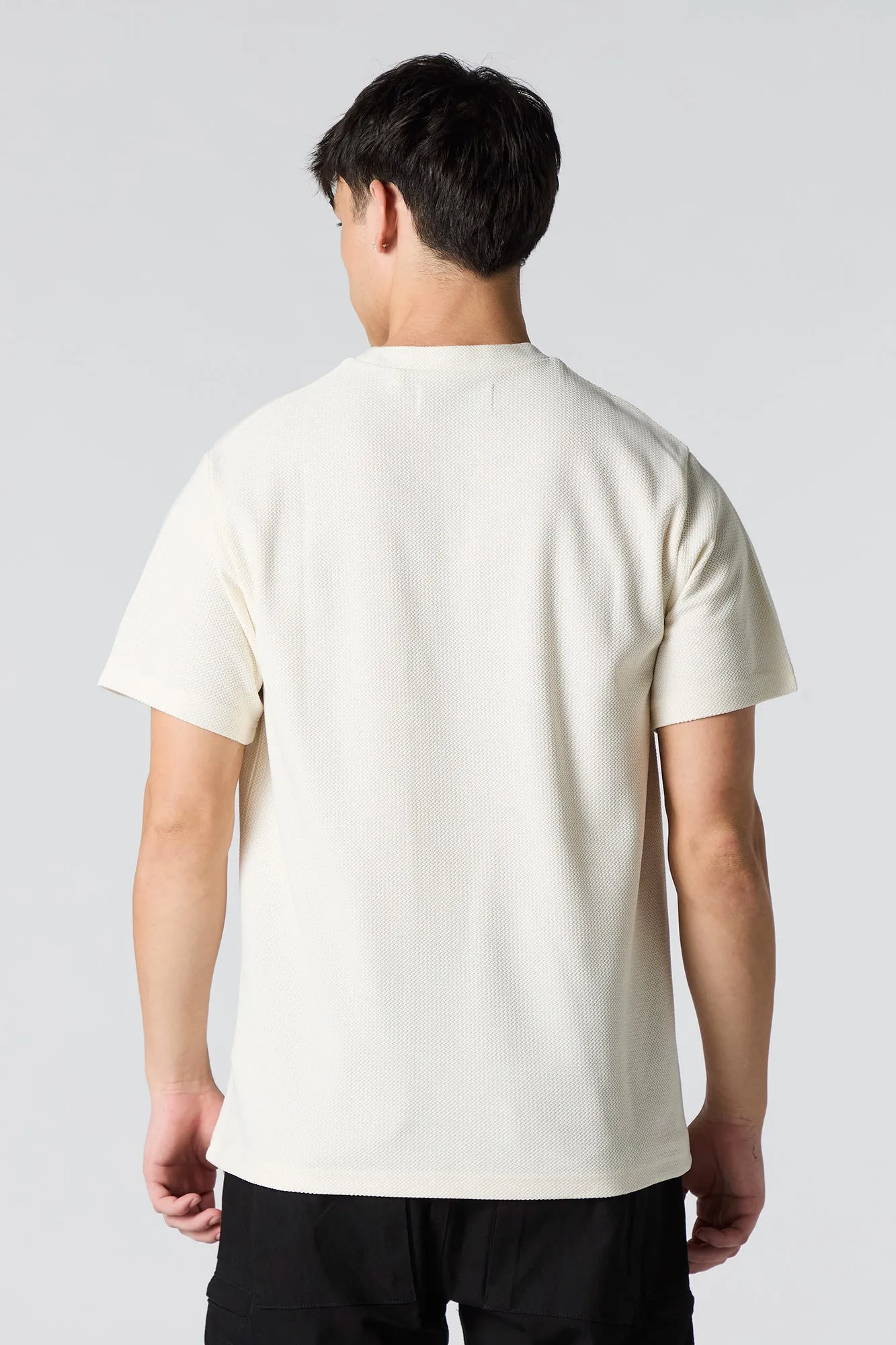 Textured Crewneck T-Shirt