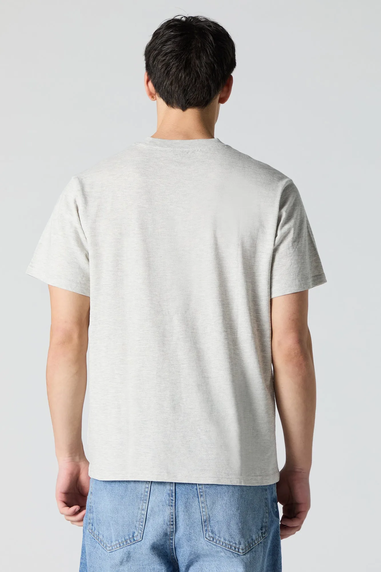 Textured Crewneck T-Shirt