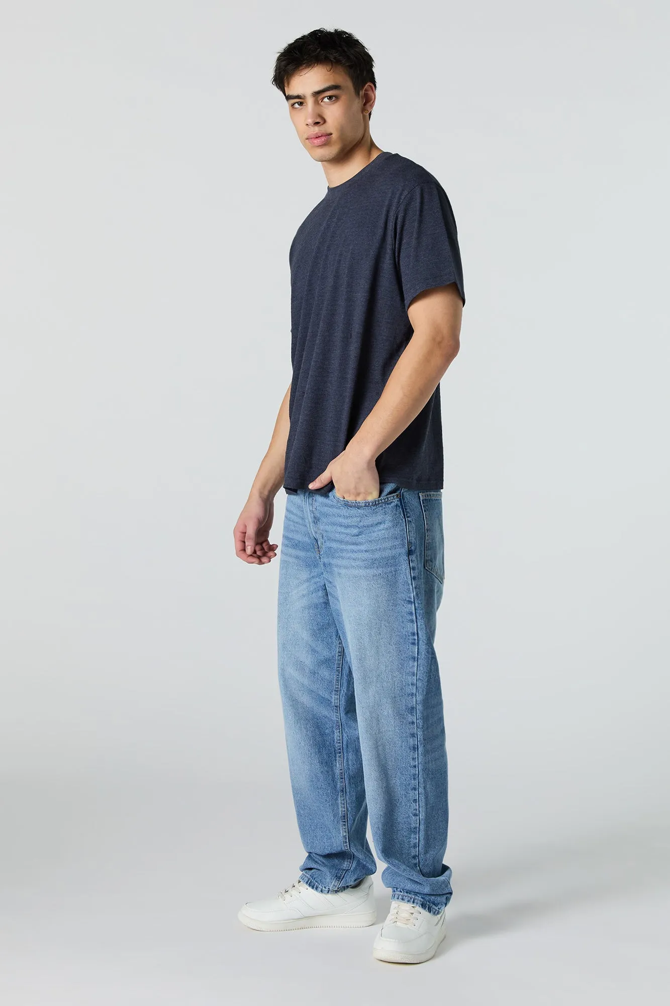 Textured Crewneck T-Shirt