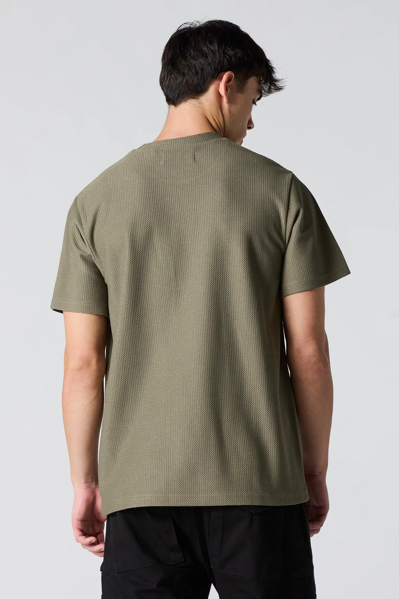 Textured Crewneck T-Shirt
