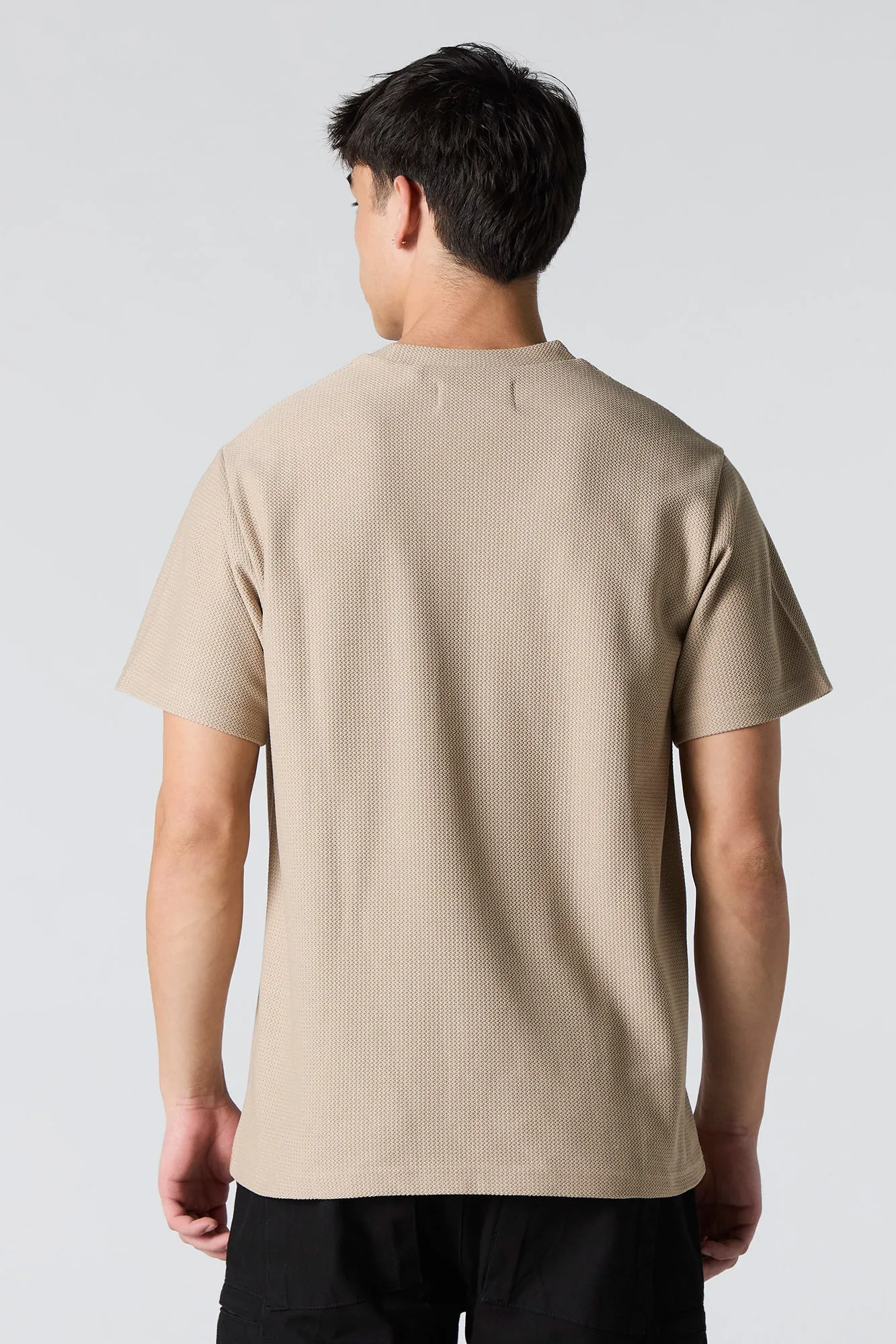 Textured Crewneck T-Shirt