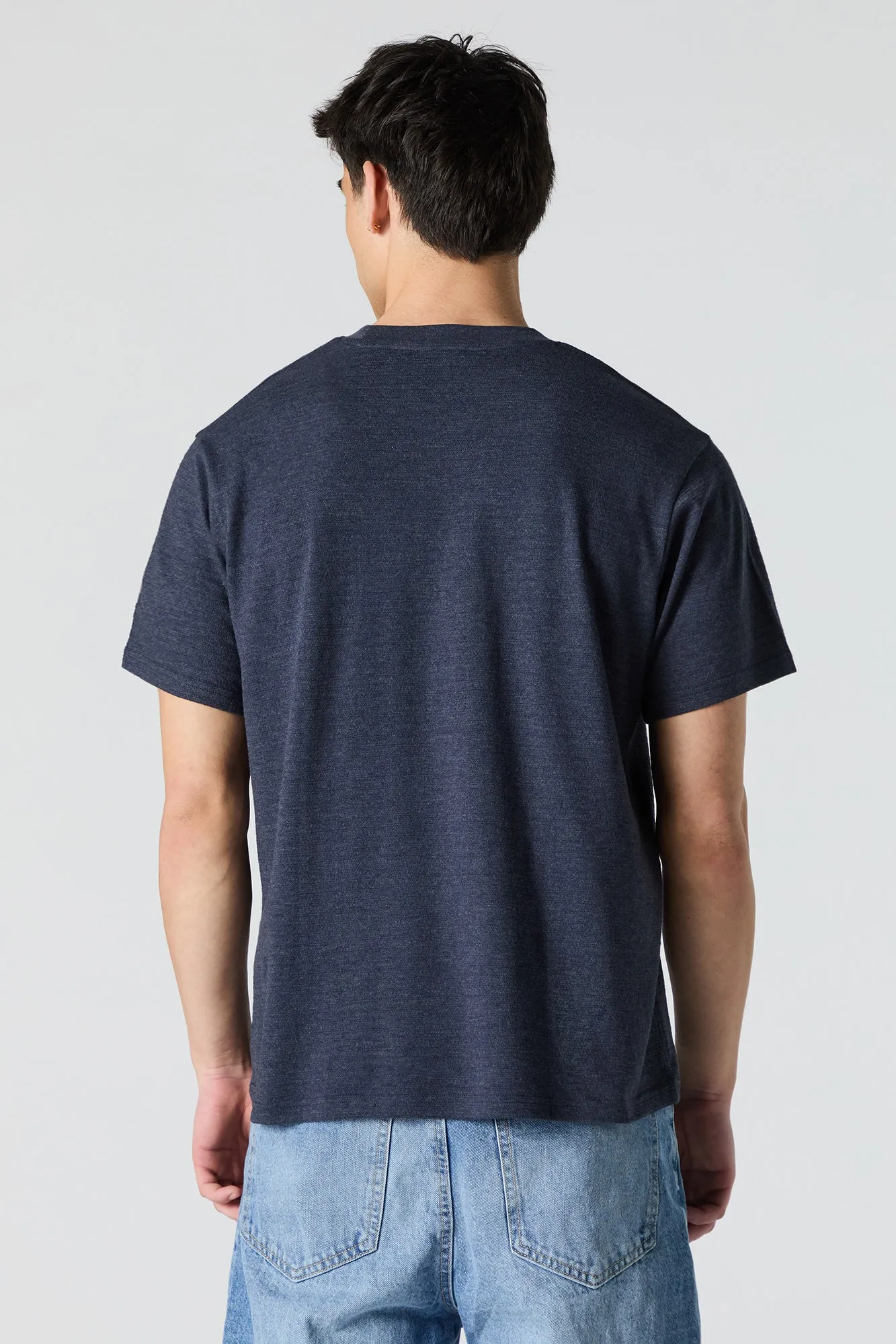 Textured Crewneck T-Shirt