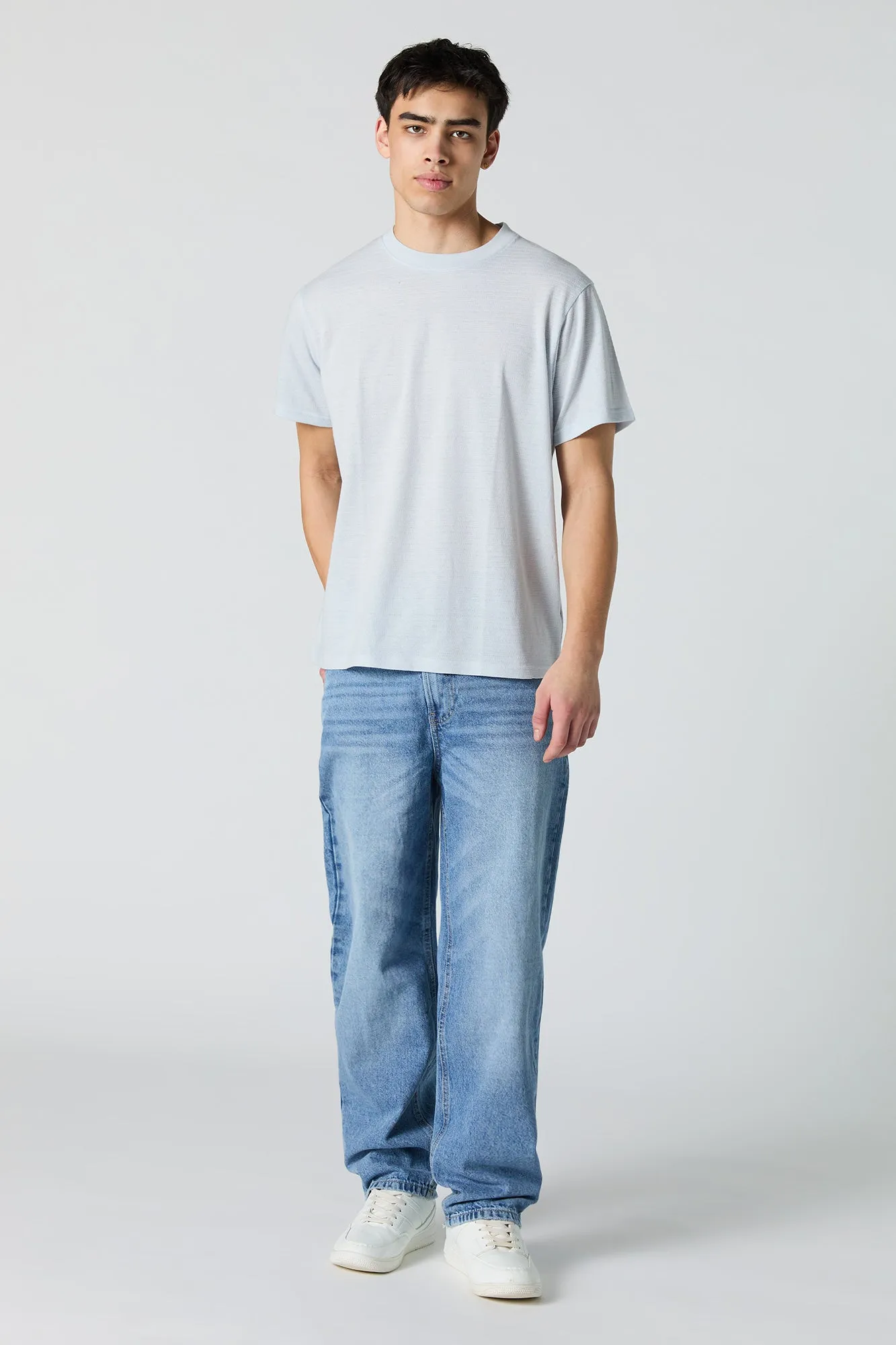Textured Crewneck T-Shirt