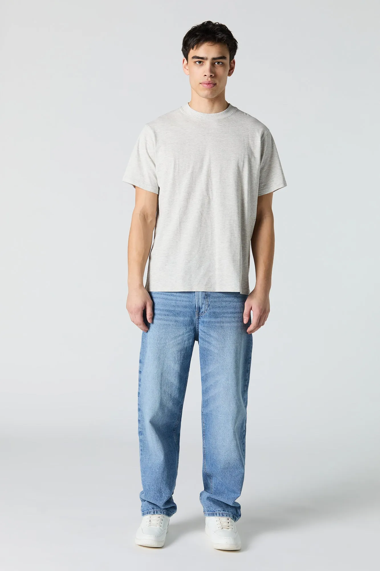 Textured Crewneck T-Shirt