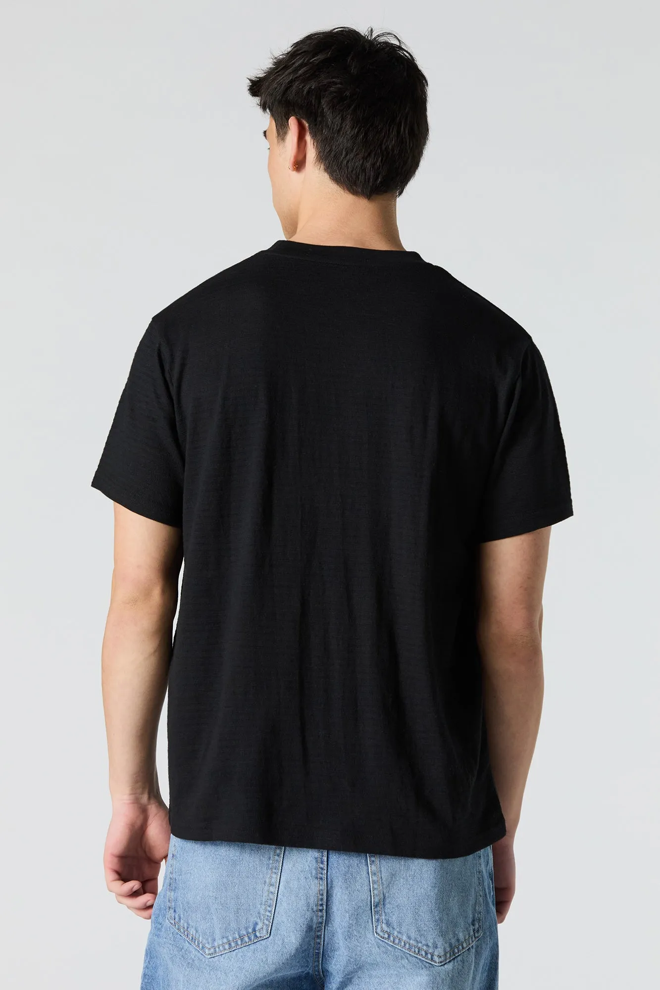 Textured Crewneck T-Shirt