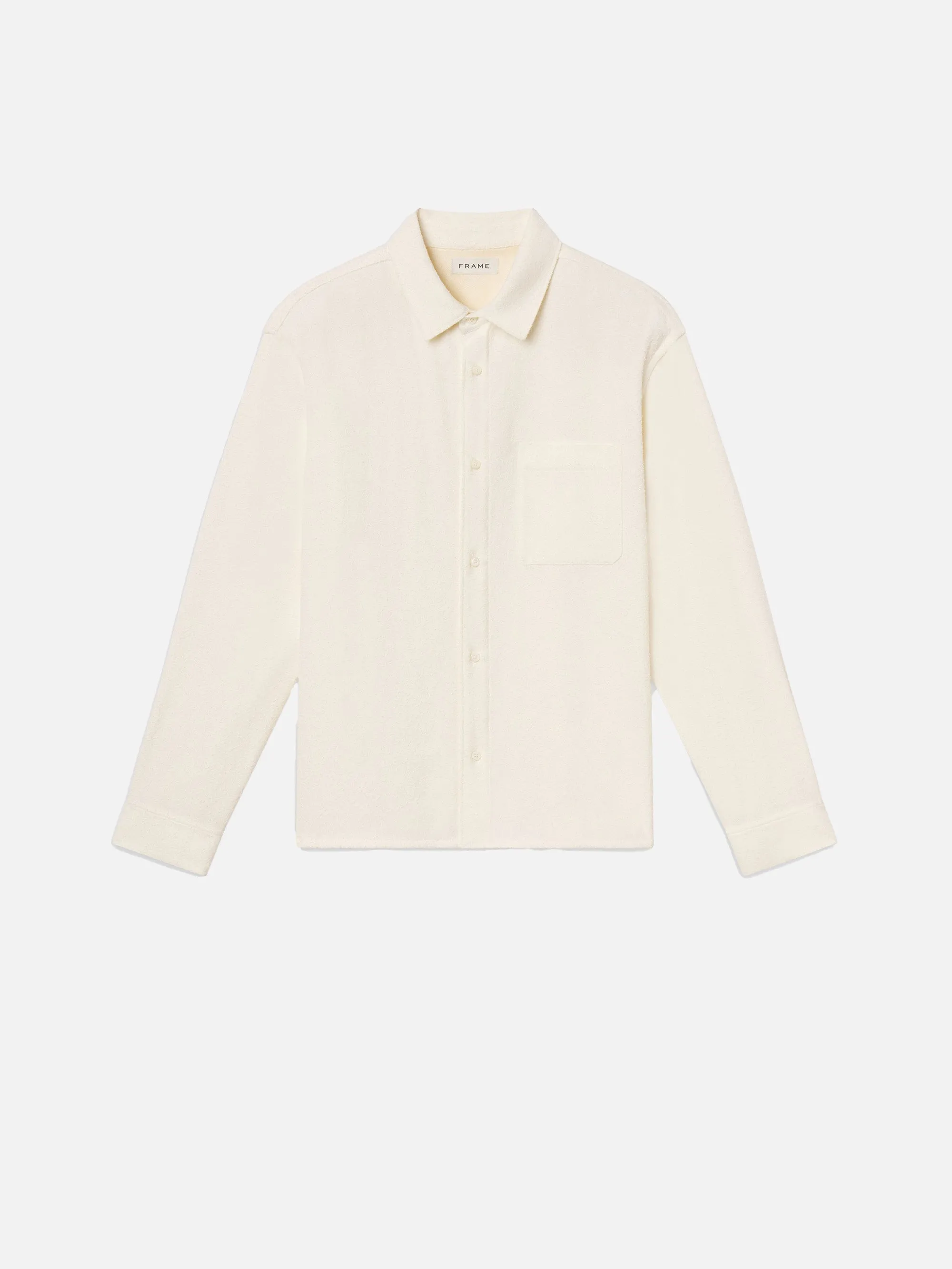 Textured Shirt -- White Sand