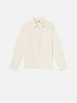 Textured Shirt -- White Sand