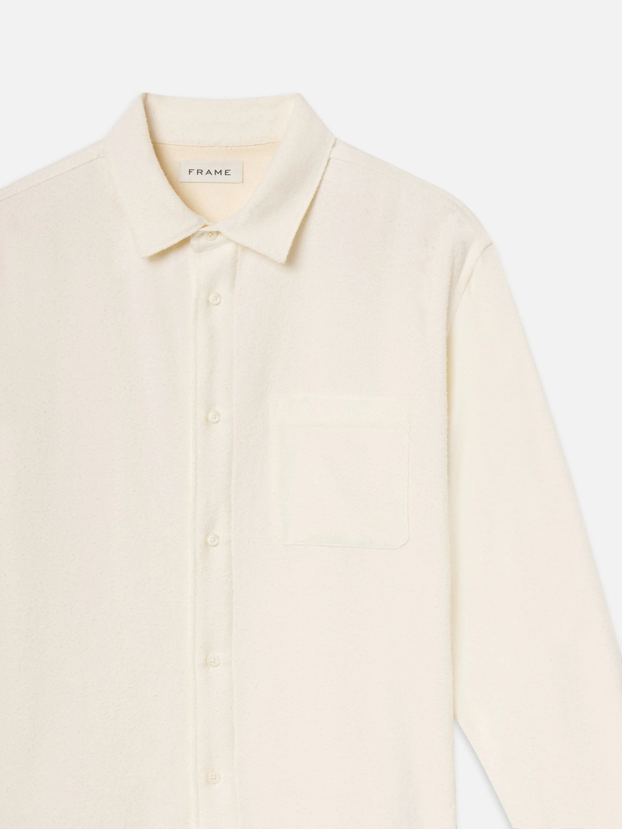 Textured Shirt -- White Sand