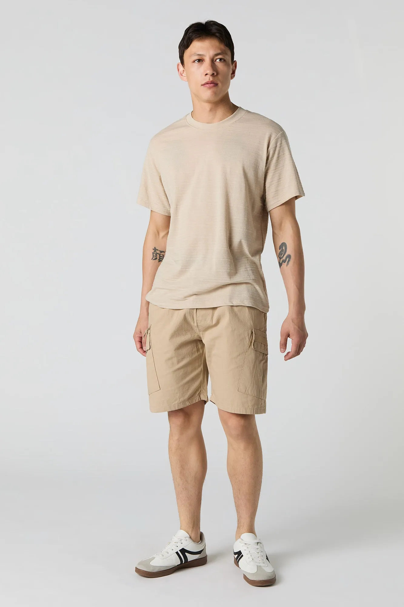 Textured Striped T-Shirt