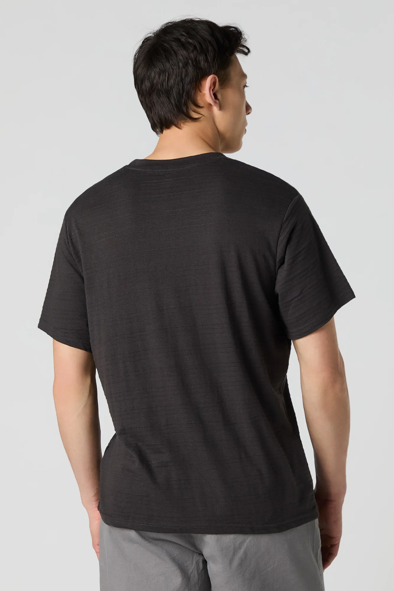 Textured Striped T-Shirt