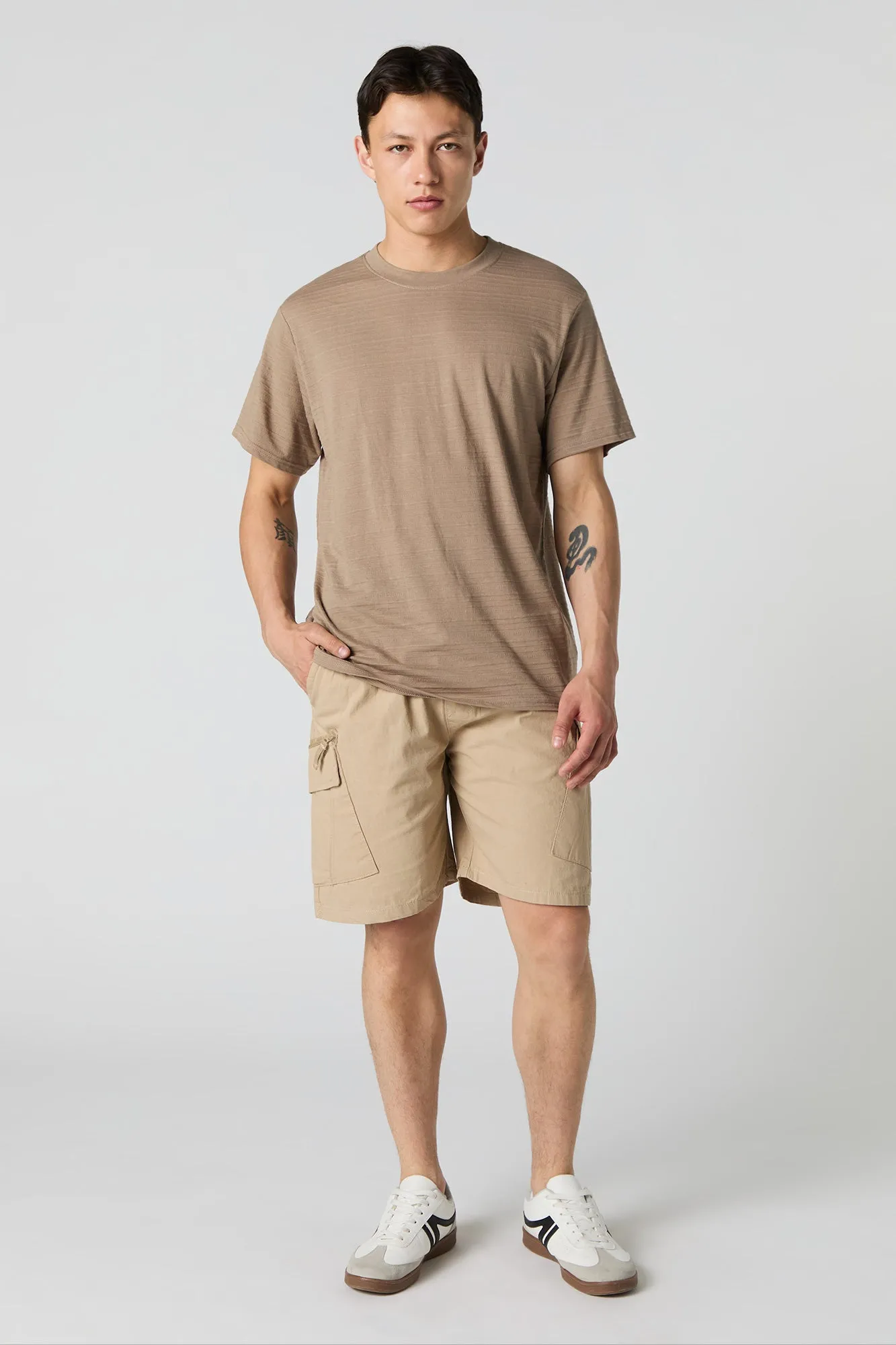 Textured Striped T-Shirt