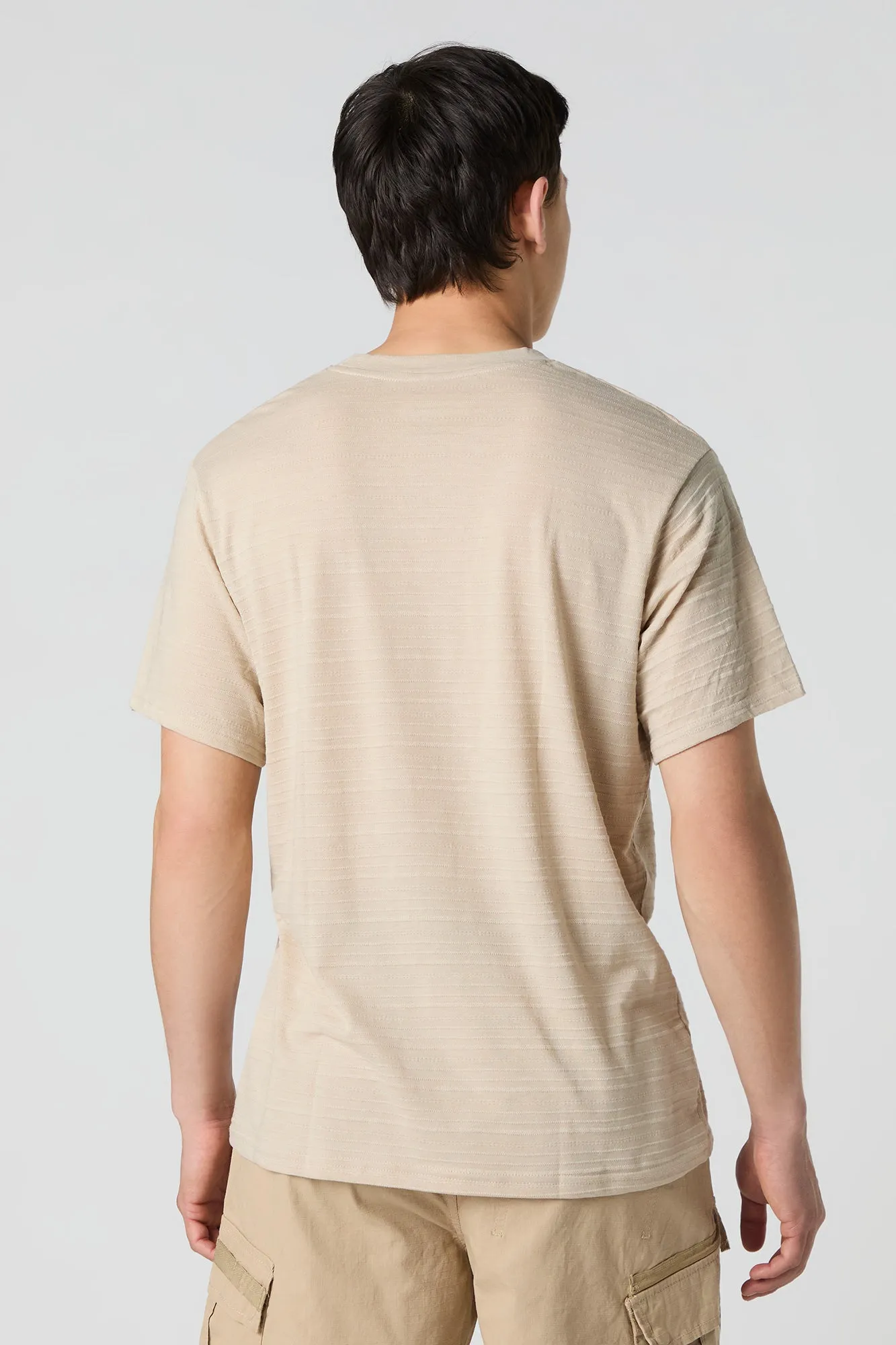 Textured Striped T-Shirt