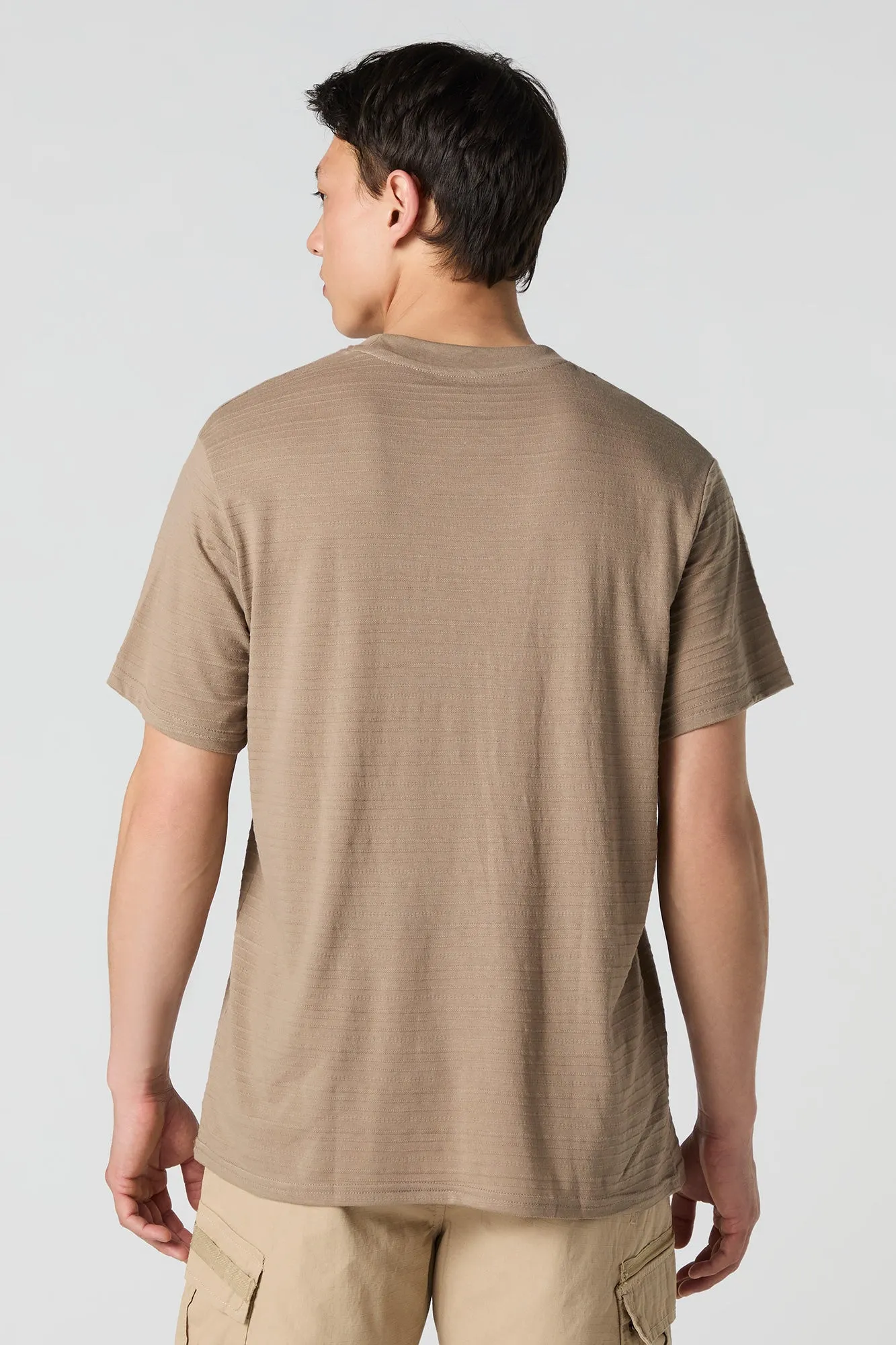 Textured Striped T-Shirt