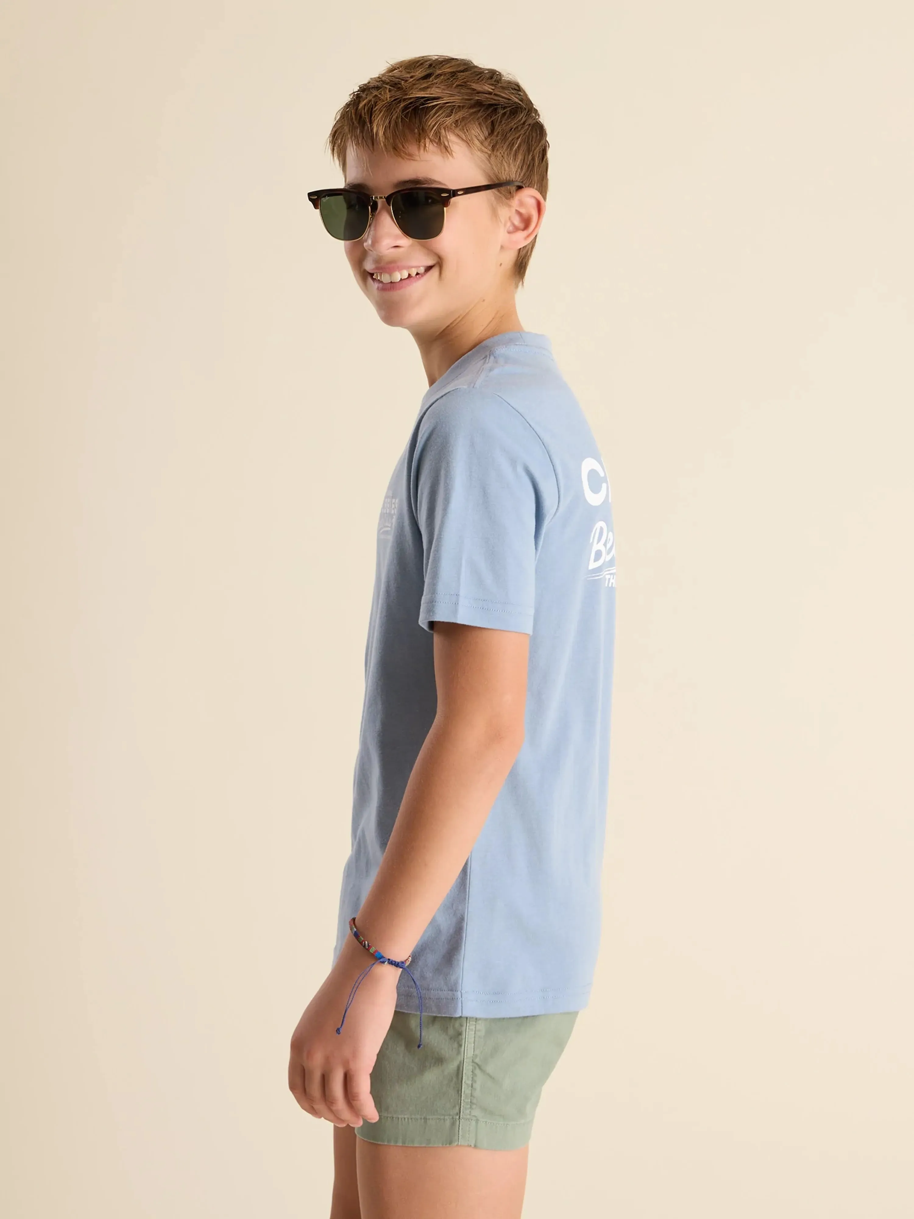 The Beach Club Boy (Boys Non Pocket Graphic T-Shirt)