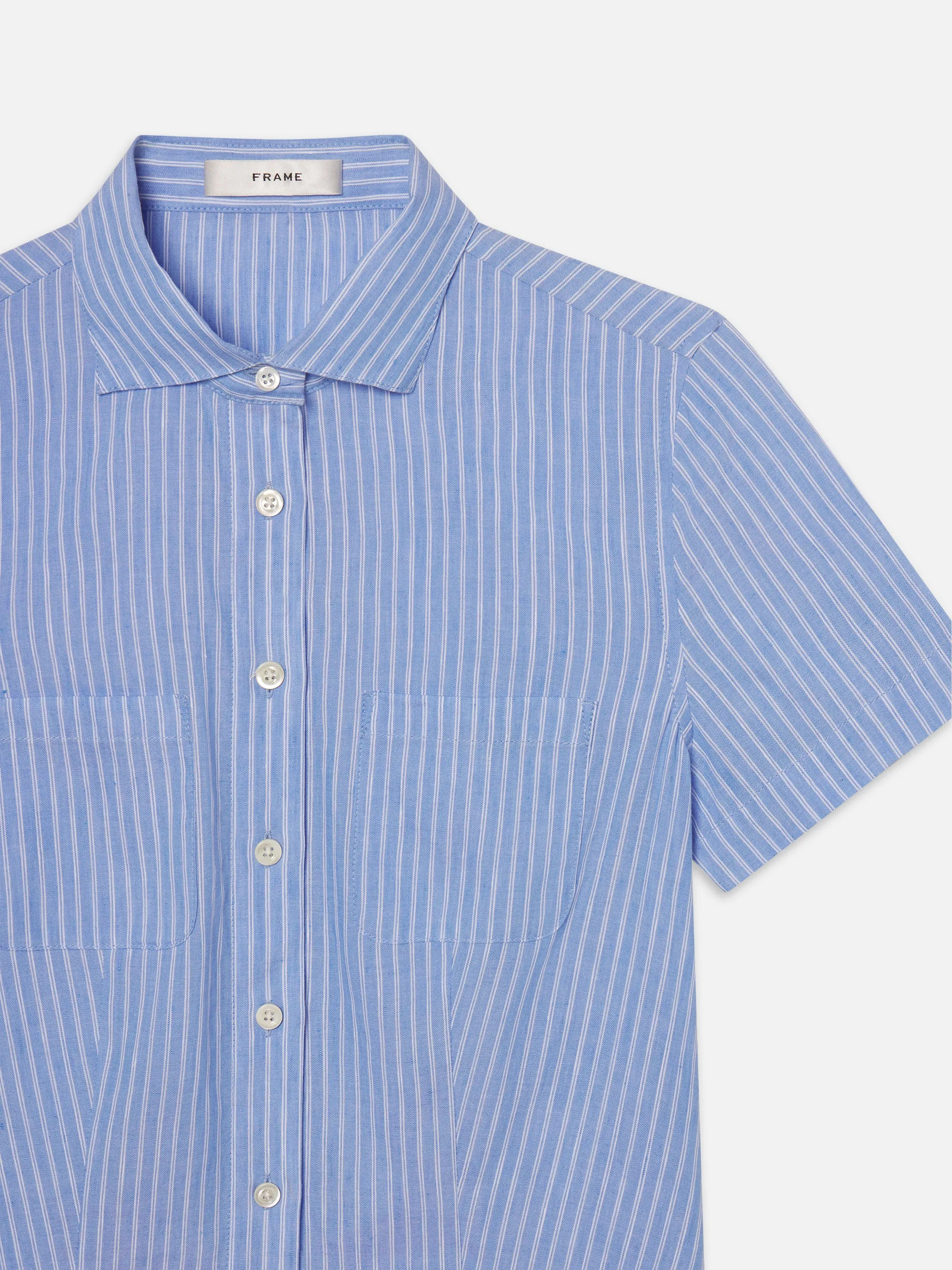 The Seaside Shirt -- Oxford Blue Multi
