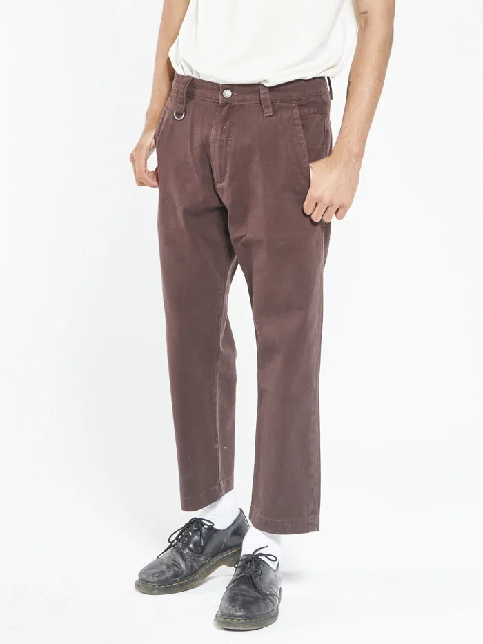 Thrills Union Work Chino Pant - Postal Brown