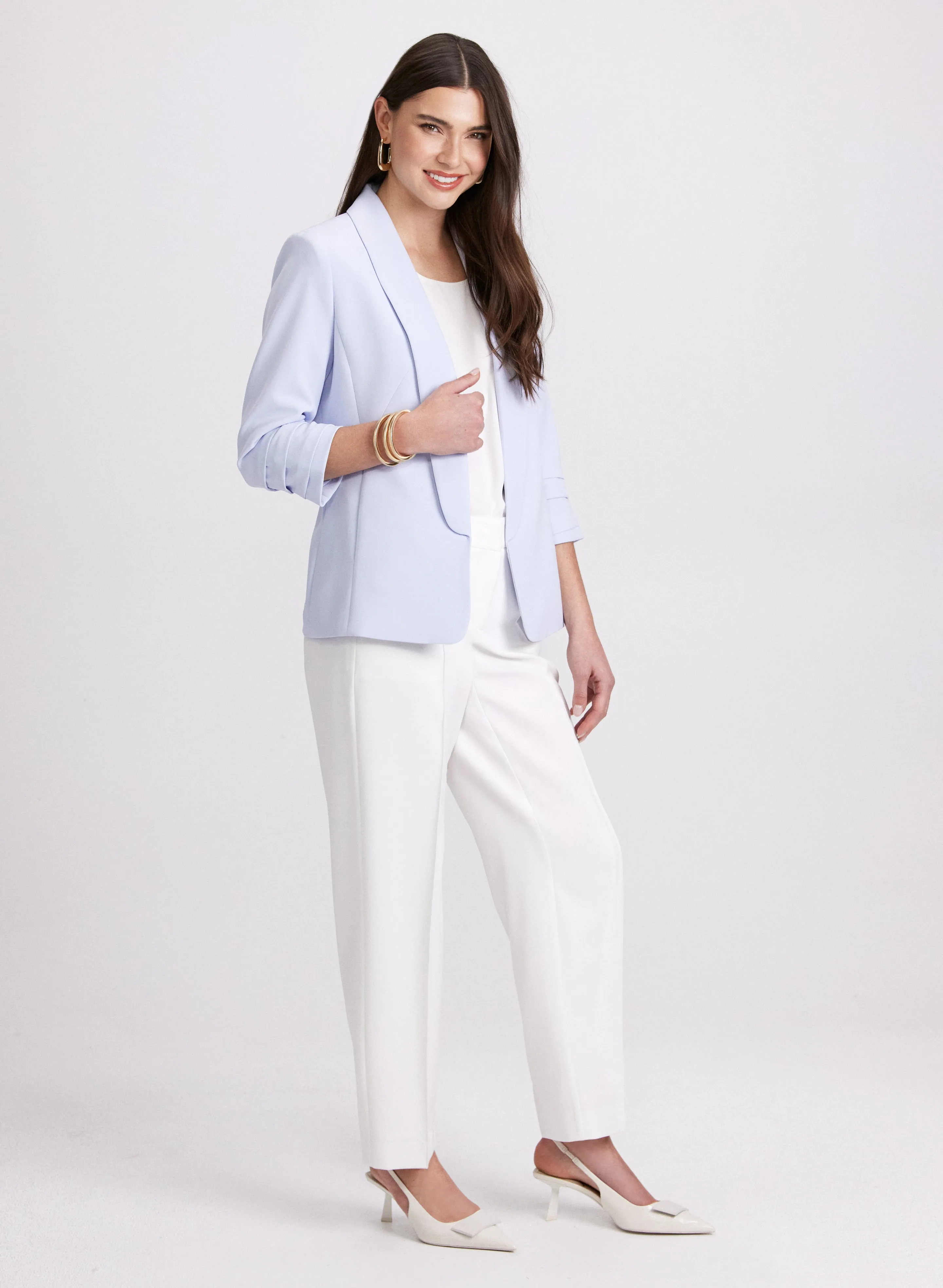 Twill Straight-Leg Pants