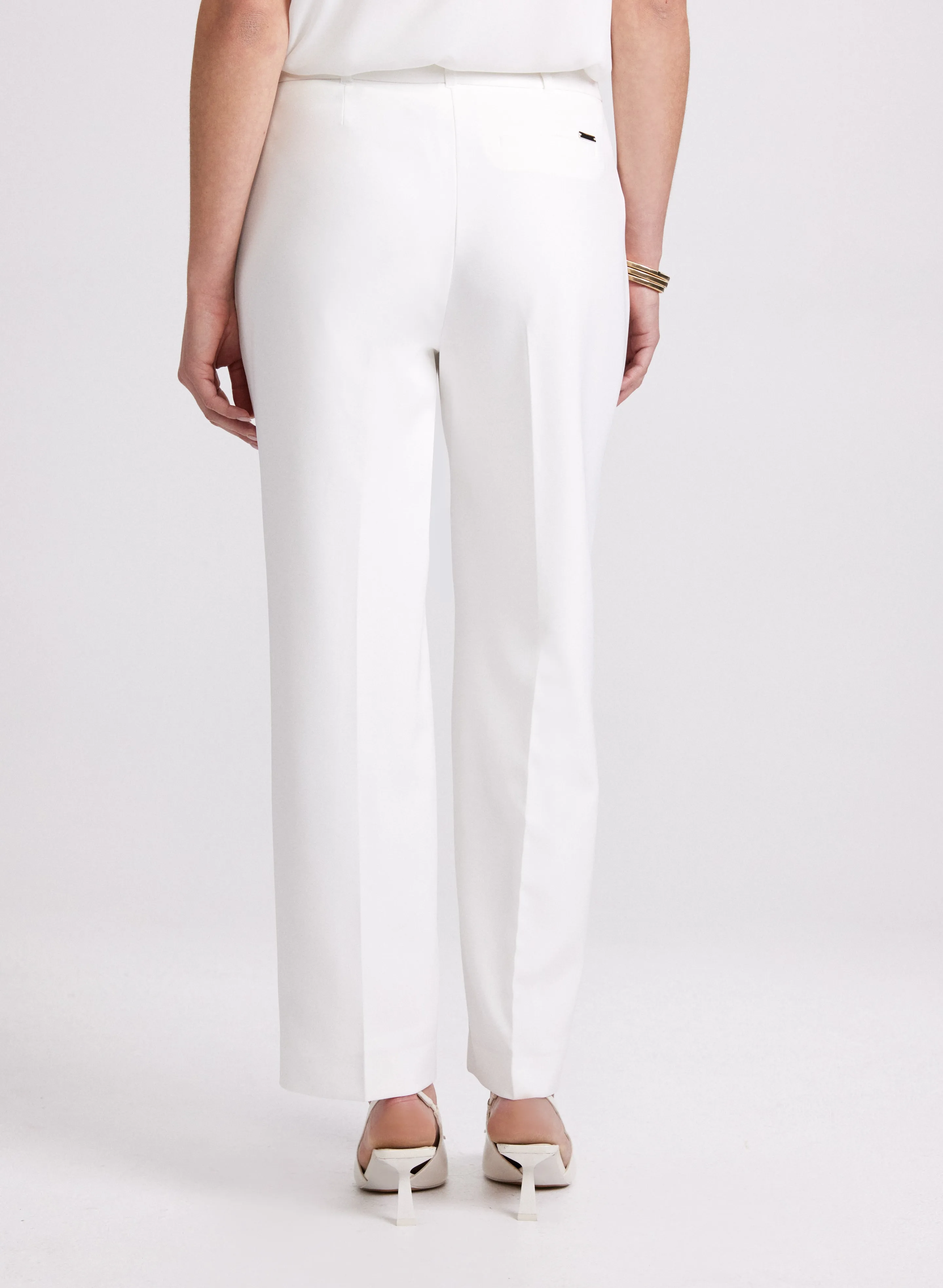 Twill Straight-Leg Pants