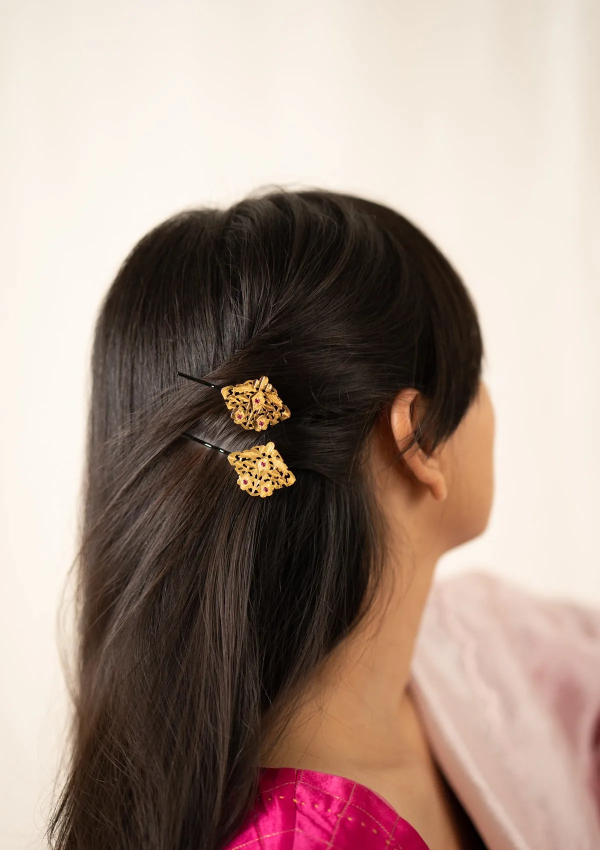 Veer Handmade Silver Hairpin