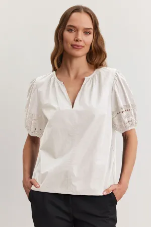 Vemartah Cream Boho Top