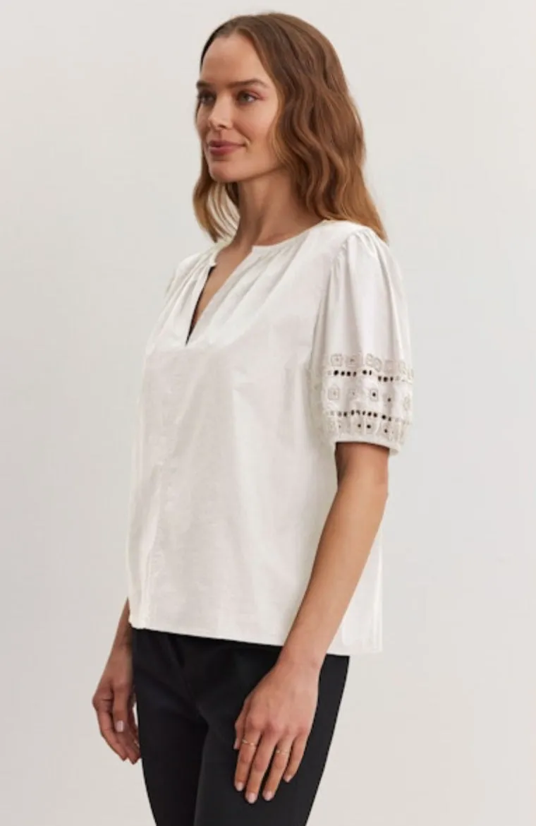 Vemartah Cream Boho Top