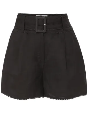 Veronica Beard Hobbes Eyelet Trim High Rise Short