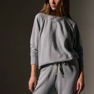 Vintage French Terry Relaxed Sweatshirt - Grey Sky Pigment