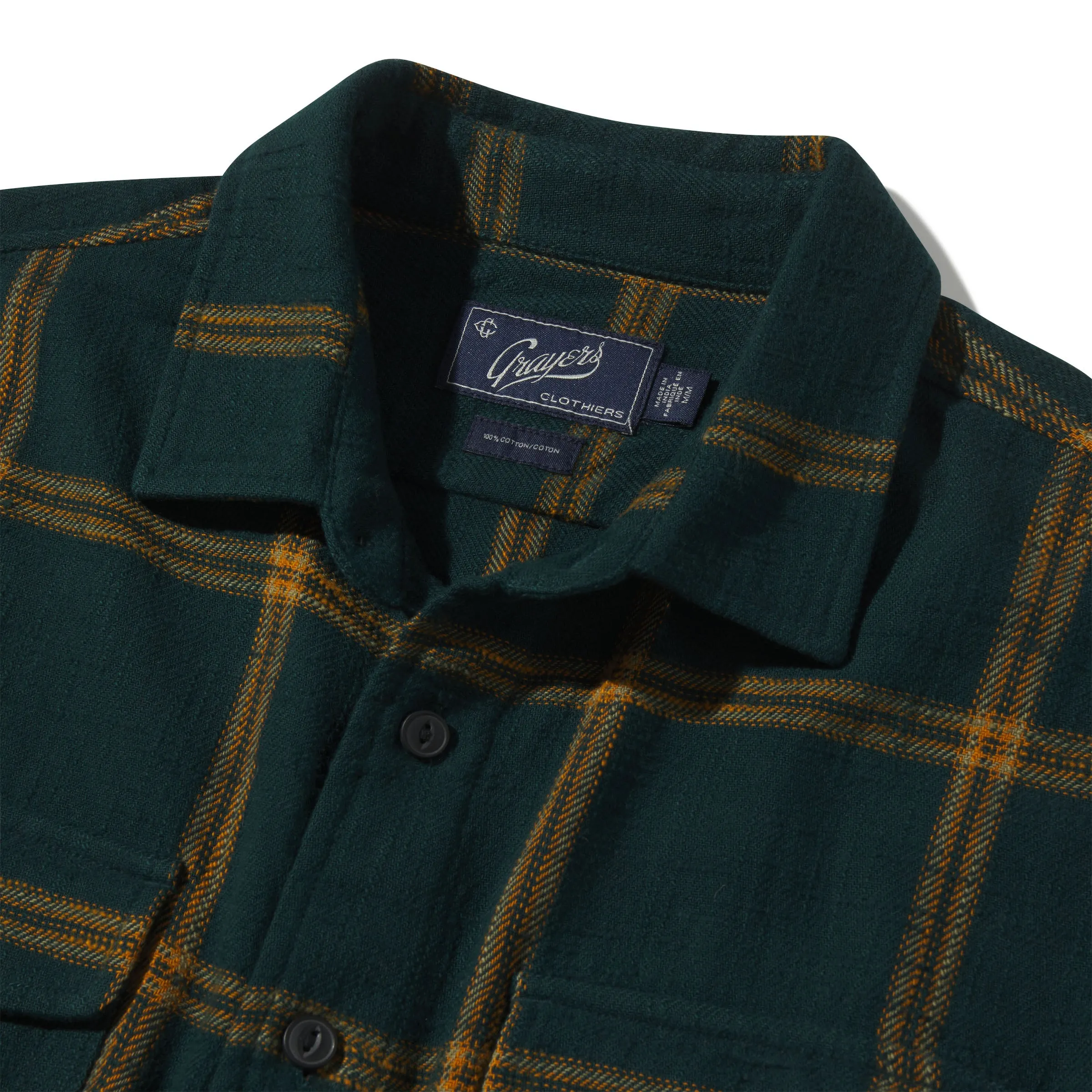 Vintage Slub Twill Shirt - Green Spruce Gold (Final Sale)*