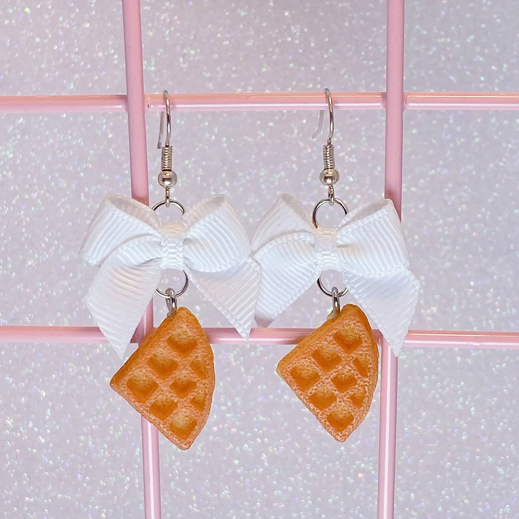 Waffle Earrings (6 Colors)