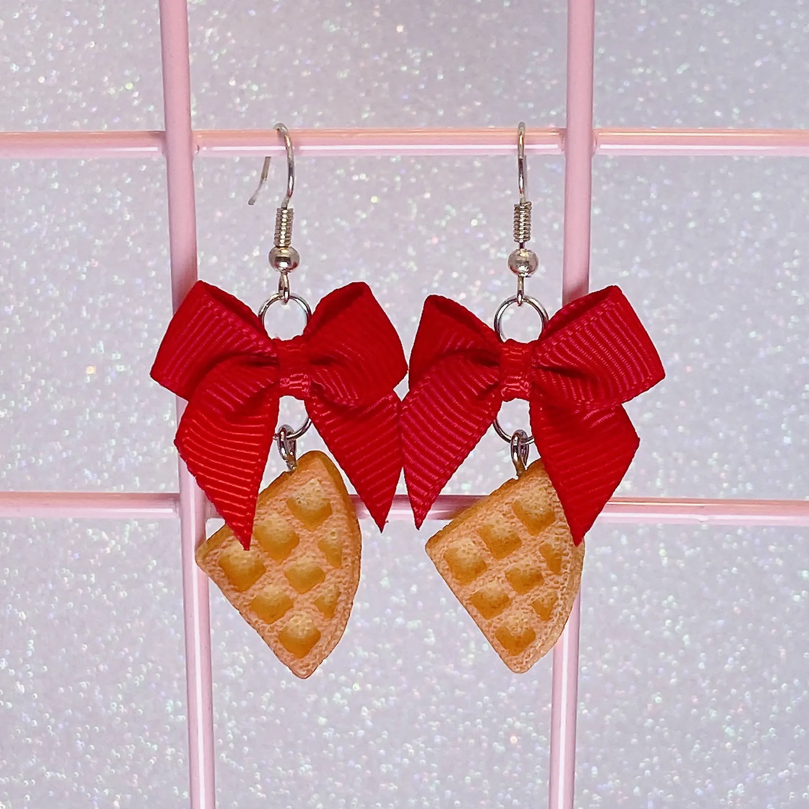 Waffle Earrings (6 Colors)