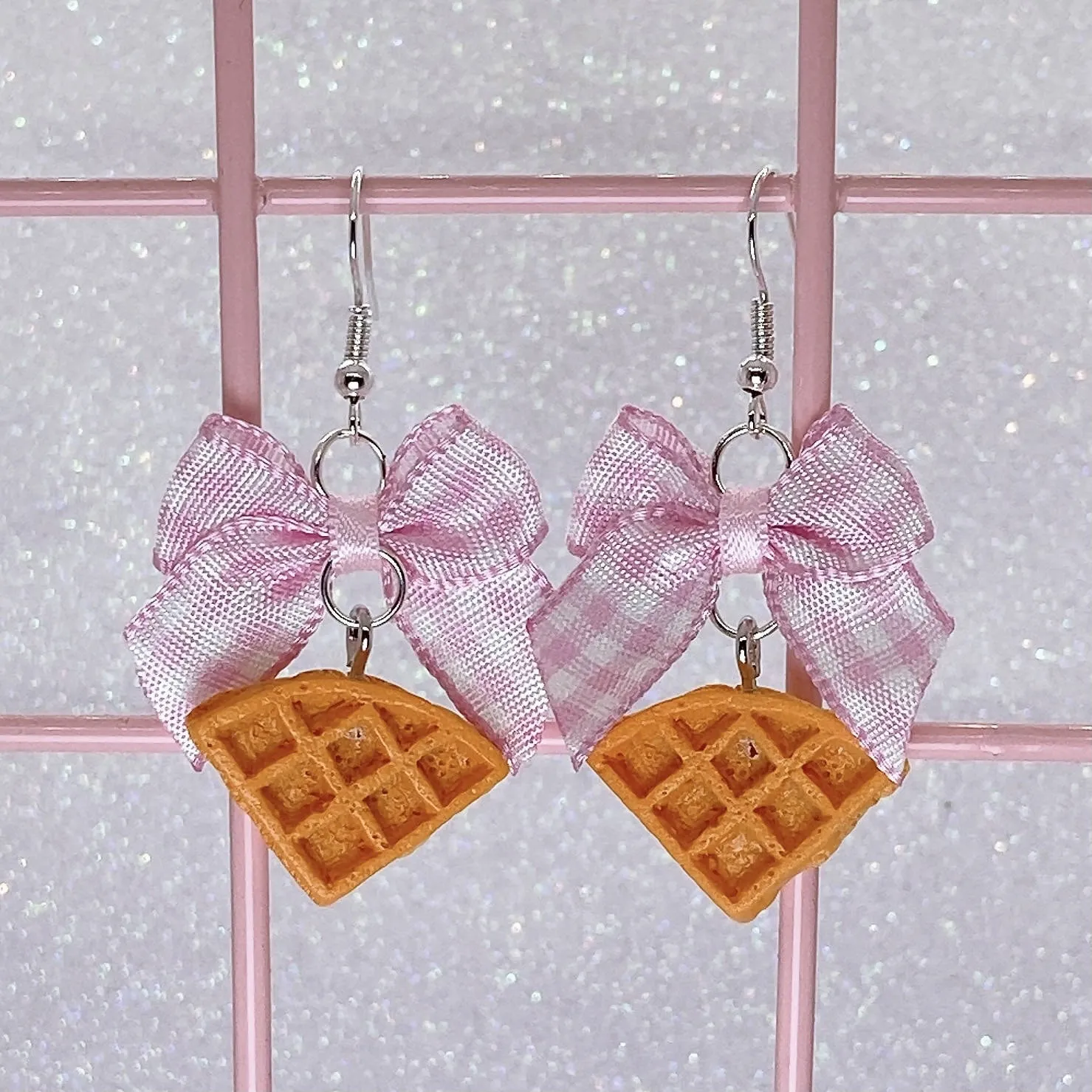 Waffle Earrings (6 Colors)
