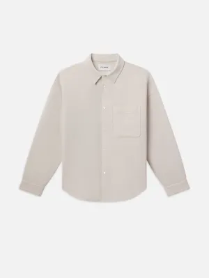 Waffle Textured Shirt -- Off White