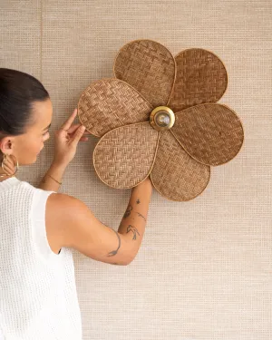 Wall Lamp Rotan Flower