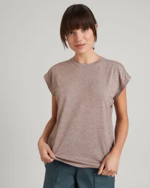 WELL.DER.NESS Go Women's Short Sleeve T-shirt - Taupe