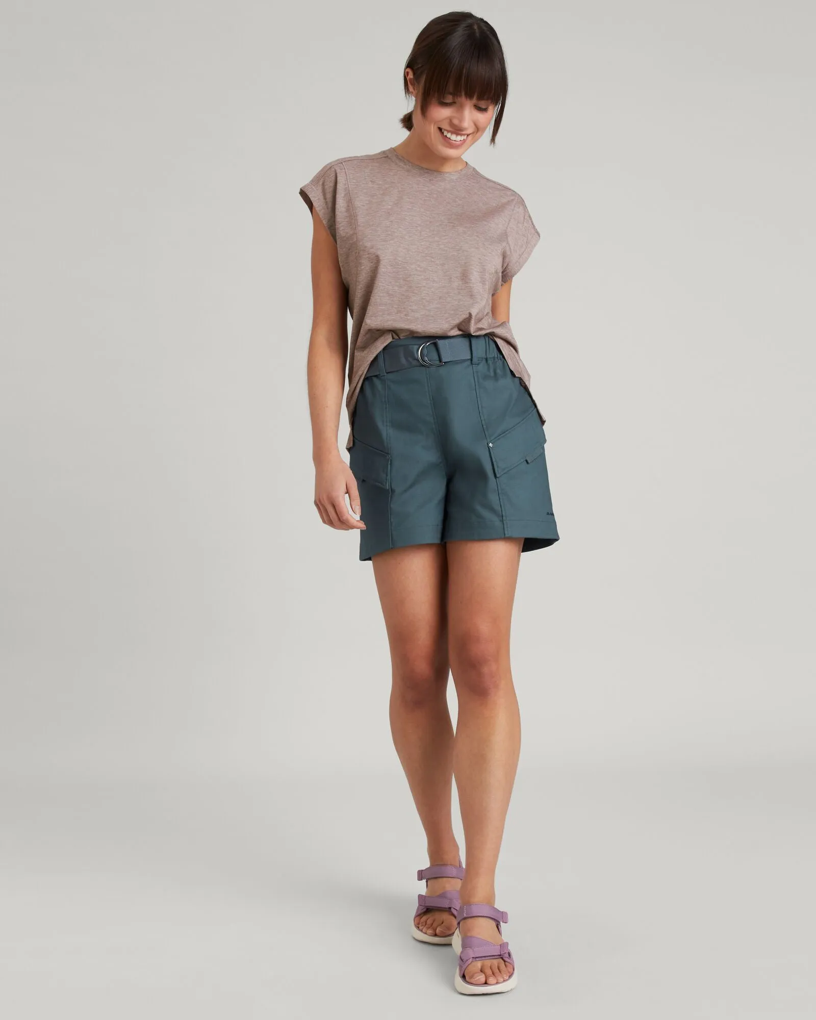 WELL.DER.NESS Go Women's Short Sleeve T-shirt - Taupe