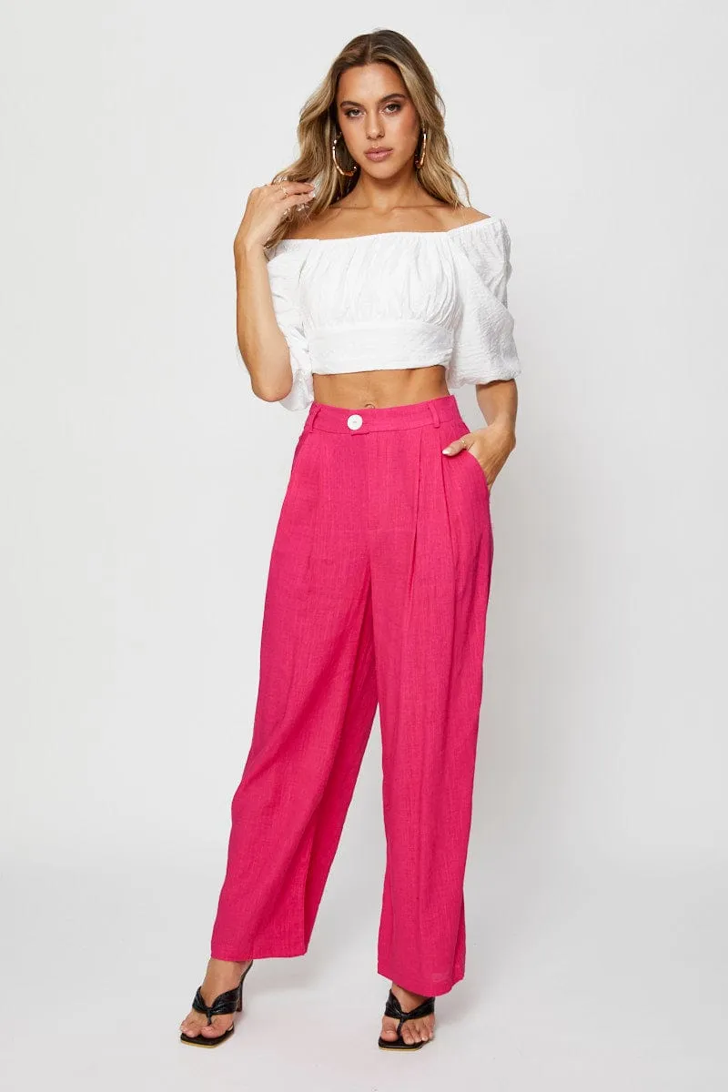 White Crop Top Short Sleeve Tie Up