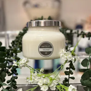 White Signature Jar Volcano Candle