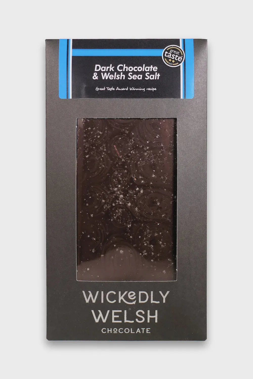 Wickedly Welsh Dark Chocolate & Sea Salt Chocolate Bar