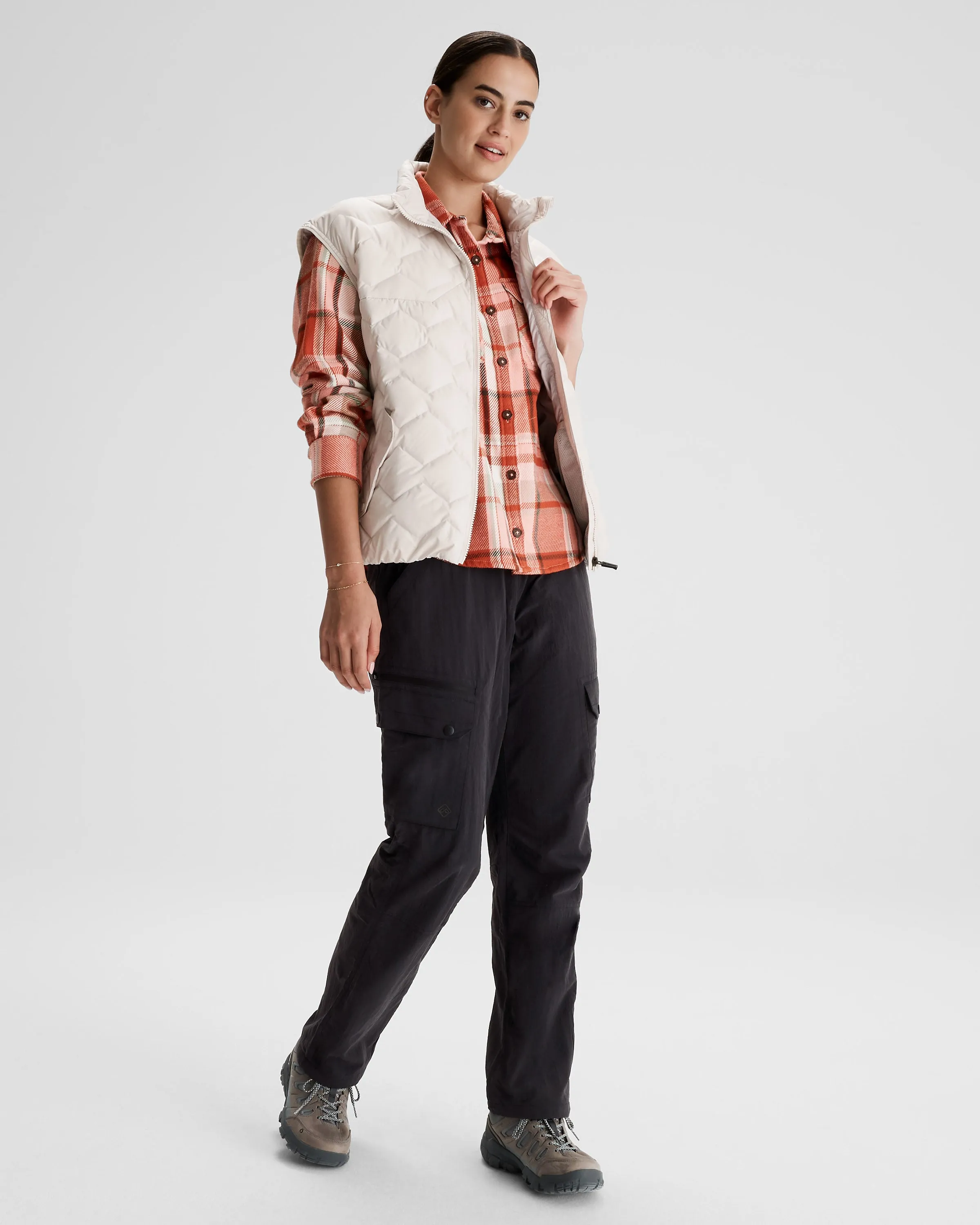 Women's Any Time Down Short Vest - Shroom